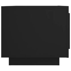 Salongbord svart 102x50x45 cm konstruert tre