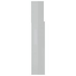 Sengegavlskap høyglans hvit 120x19x103,5 cm