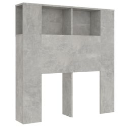 vidaXL Sengegavlskap betonggrå 100×18,5×104,5 cm