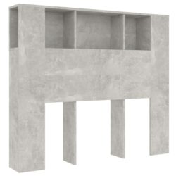 Sengegavlskap betonggrå 120×18,5×102,5 cm