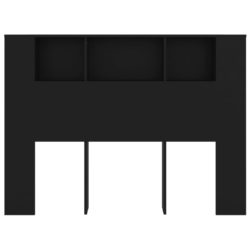 Sengegavlskap svart 140×18,5×104,5 cm