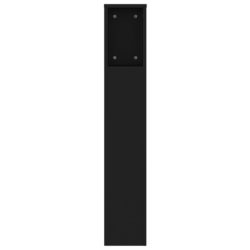 Sengegavlskap svart 140×18,5×104,5 cm