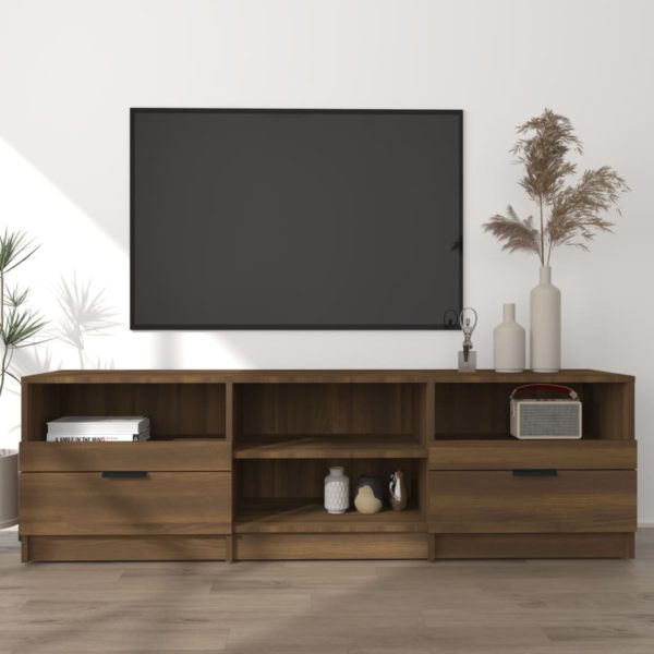 vidaXL TV-benk brun eik 150×33,5×45 cm konstruert tre
