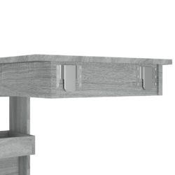 Veggmontert barbord grå sonoma 102x45x103,5 cm konstruert tre