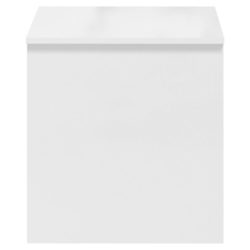 Salongbord høyglans hvit 102×50,5×52,5 cm konstruert tre