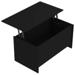 Salongbord svart 102×55,5×52,5 cm konstruert tre