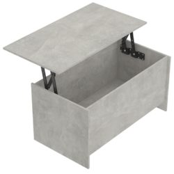 Salongbord betonggrå 102×55,5×52,5 cm konstruert tre
