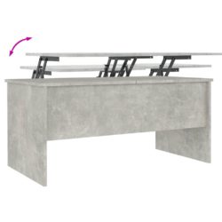 Salongbord betonggrå 102×50,5×46,5 cm konstruert tre