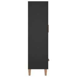 Highboard svart 70x31x115 cm konstruert tre