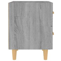Nattbord 2 stk grå sonoma 40x35x47,5 cm