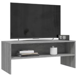 TV-benk grå sonoma 100x40x40 cm konstruert tre