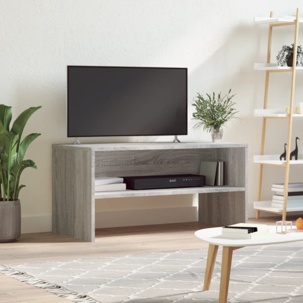 vidaXL TV-benk grå sonoma 80x40x40 cm konstruert tre