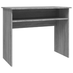 Skrivebord grå sonoma 90x50x74 cm konstruert tre