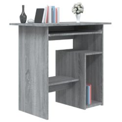 Skrivebord grå sonoma 80x45x74 cm konstruert tre