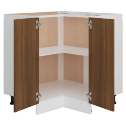 Kjøkkenskap brun eik 75,5×75,5×80,5 cm konstruert tre