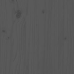 Sengegavl grå 78,5x3x81 cm heltre furu