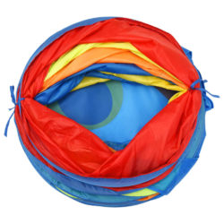 Leketunnel for barn med 250 baller flerfarget 245 cm polyester