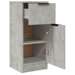Skjenk betonggrå 30x30x70 cm konstruert tre