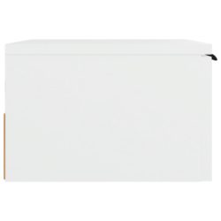 Veggmontert nattbord hvit 34x30x20 cm