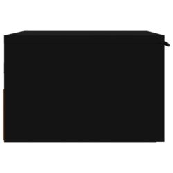 Veggmonterte nattbord 2 stk svart 34x30x20 cm