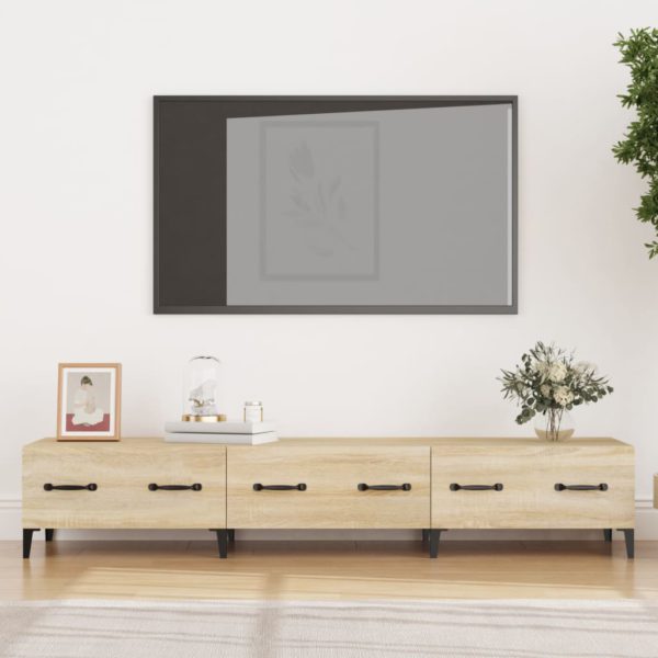 TV-benk sonoma eik 150×34,5×30 cm konstruert tre