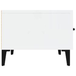 TV-benk høyglans hvit 150×34,5×30 cm konstruert tre