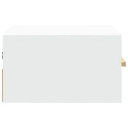 Veggmontert nattbord hvit 35x35x20 cm