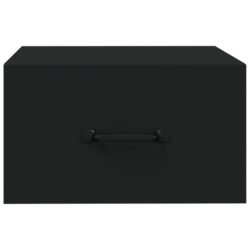 Veggmontert nattbord 2 stk svart 35x35x20 cm