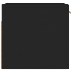 Veggskap svart 80x35x36,5 cm konstruert tre