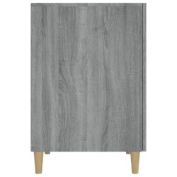Skrivebord grå sonoma 140x50x75 cm konstruert tre