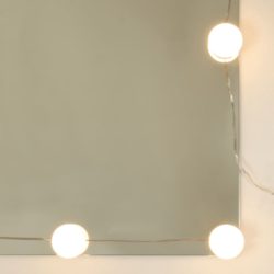 Speilskap med LED grå sonoma 90×31,5×62 cm