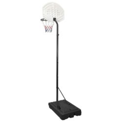 vidaXL Basketballstativ hvit 282-352 cm polyeten
