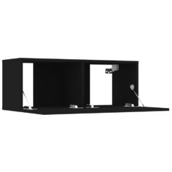 TV-benker 42 stk svart 80x30x30 cm konstruert tre