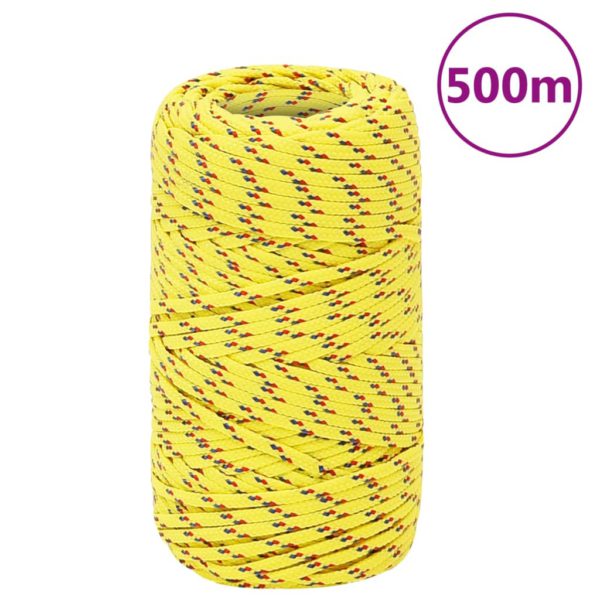 vidaXL Båttau gul 2 mm 500 m polypropylen