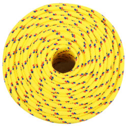 vidaXL Båttau gul 6 mm 50 m polypropylen