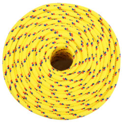 Båttau gul 10 mm 100 m polypropylen