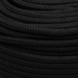 Arbeidstau svart 10 mm 100 m polyester