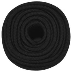 Arbeidstau svart 12 mm 50 m polyester
