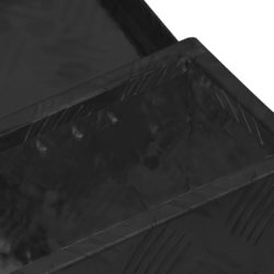 Oppbevaringsboks svart 50x15x20,5 cm aluminium