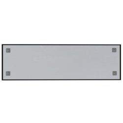 vidaXL Veggmontert magnettavle svart 100×30 cm herdet glass