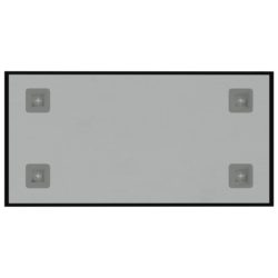 vidaXL Veggmontert magnettavle svart 40×20 cm herdet glass