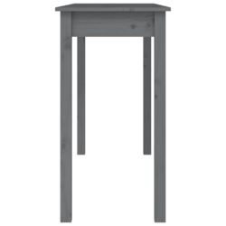 Konsollbord grå 110x40x75 cm heltre furu