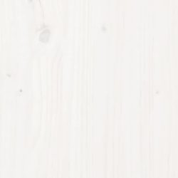 Konsollbord hvit 100x35x75 cm heltre furu