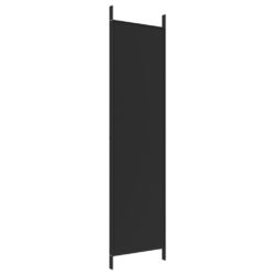 Romdeler 3 paneler svart 150×200 cm stoff