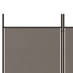 Romdeler med 6 paneler antrasitt 300×220 cm stoff