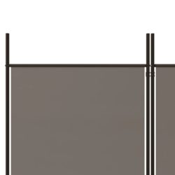 Romdeler med 6 paneler antrasitt 300×180 cm stoff