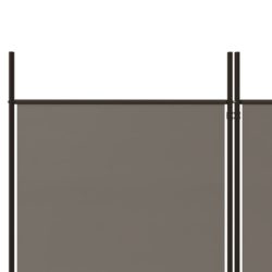 Romdeler med 5 paneler antrasitt 250×200 cm stoff