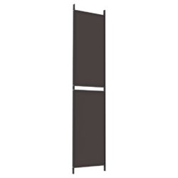 Romdeler 3 paneler brun 150×220 cm stoff