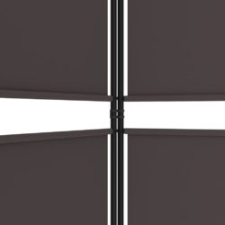 Romdeler 3 paneler brun 150×220 cm stoff