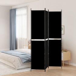 vidaXL Romdeler 3 paneler svart 150×220 cm stoff